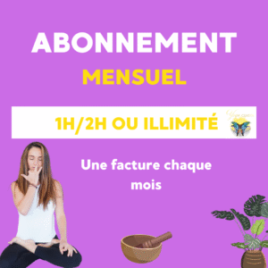 Cours collectif Studio &/ou ligne Formule mensuelle