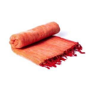 Châle de méditation orange