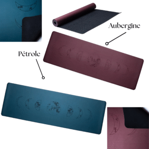 Yogi & Yogini Tapis de Yoga en PU phases lunaire