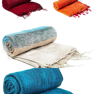 Grand châle de méditation – Coloris unis