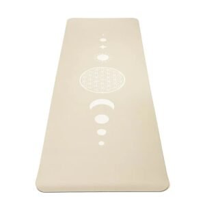 Tapis de yoga Beige TPE – Fleur de vie