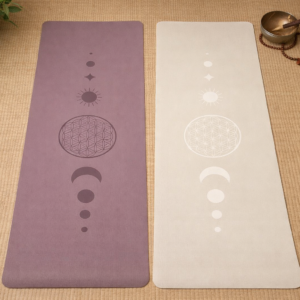 Tapis de yoga Beige TPE – Fleur de vie